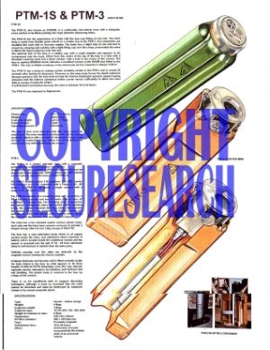 Security Poster: PTM-1S & PTM-3 Russian Anti-Tank Mines